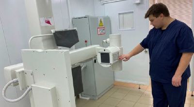 В Вологодской городской поликлинике № 5 начали устанавливать новый цифровой рентгенографический аппарат