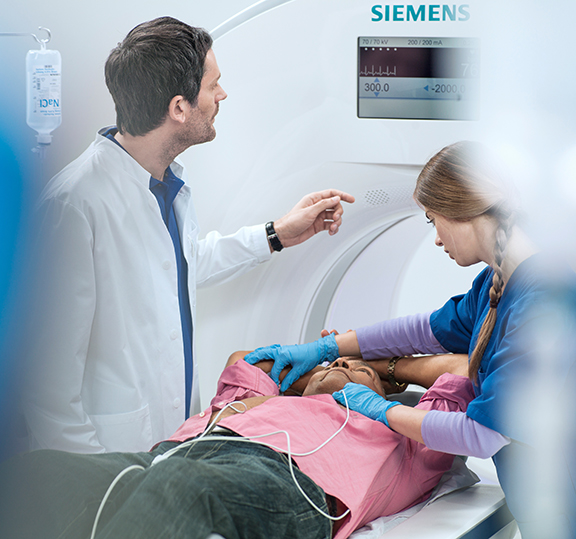 Компьютерный томограф Siemens Somatom ForceУ него 2 лучевых трубки.Скорость сканирования - до 737 мм в секунду. Все тело - 2-3 секунды.Лучевая нагрузка при компьютерной томографии легких - 0.06 мЗв. Обычный томограф от 1.2 мЗв (годовая доза от естественной радиации).